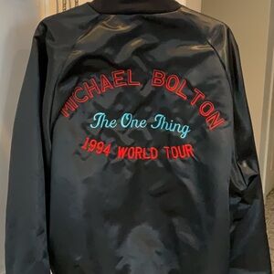 Michael Bolton collection, 1994 tour jacket, tee shirts, book, photos